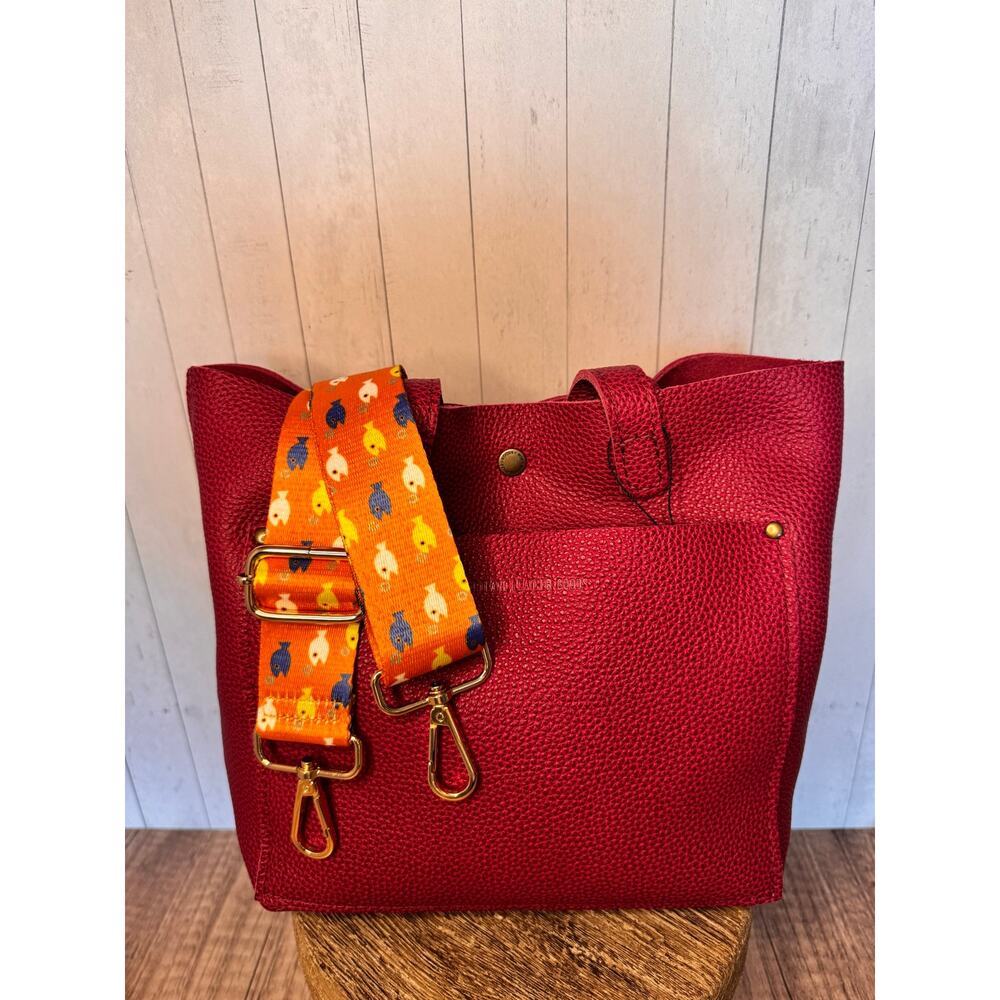 Orange Fish Boho Purse Strap Crossbody Orange Bag Strap Woven Purse Strap